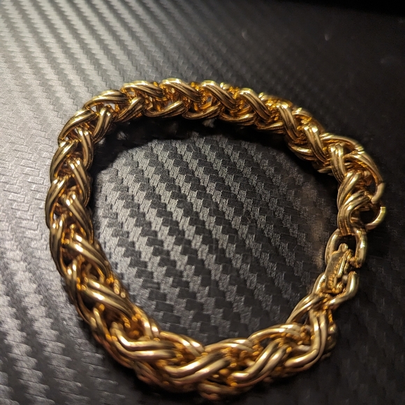 Monet Gold Tone Bracelet - Picture 3 of 5